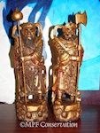 Chinese General Door Guards Ca. 19th Century